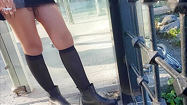 Intimate, Sultry Girl In Erotic Stockings Secretly Captured On Camera