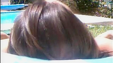 Racy Nudist Wife, Sunbathing In The Backyard, Filmed By Her Lustful Husband