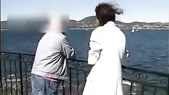 Exhibitionist Woman Flashing on Camera Outdoor Exhibitionist Woman Flashing on Camera Outdoor