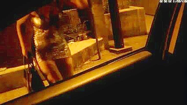 Italian prostitutes flashing client are spied on secret camera