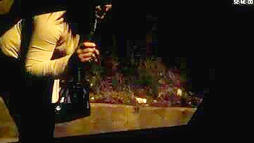 Italian prostitutes flashing client are spied on secret camera