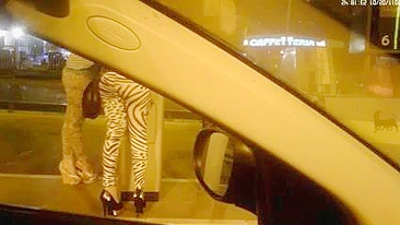 Italian prostitutes flashing client are spied on secret camera