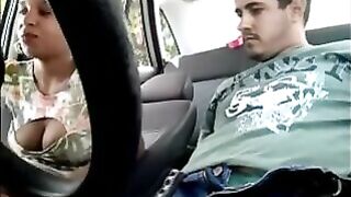 Hidden Spycam in car young Latina hooker sucking and fucking