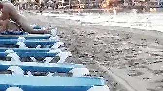 Couple caught voyeur at the beach fucking in public Couple caught voyeur at the beach fucking in public