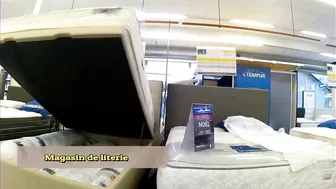 Sultry Exhibitionist Woman Flashing Her Assets In Public Stores