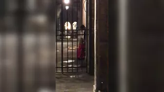 Voyeur hidden camera caught a girl giving blowjob to stranger in public