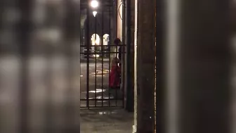 Voyeur hidden camera caught a girl giving blowjob to stranger in public