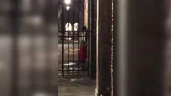 Voyeur hidden camera caught a girl giving blowjob to stranger in public