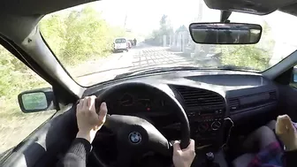 Sleazy Guy Picks Up A Naughty Coed And Ravishes Her In The Vehicle