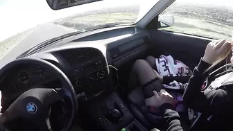 Sleazy Guy Picks Up A Naughty Coed And Ravishes Her In The Vehicle