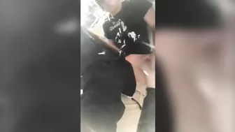 Exhibitionist couple doing sex in public in a ferris wheel - real public exposure and fucking in public video.