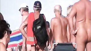 French Nudist Beach with Couples Making Sex