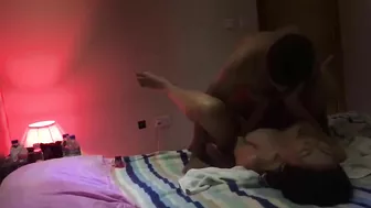 Mature Thai woman fucking with client at Thai massage spa