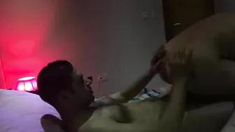 Mature Thai woman fucking with client at Thai massage spa