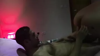 Mature Thai woman fucking with client at Thai massage spa