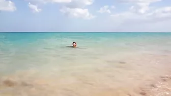 Sultry, Exhibitionist Nudist Wife Sultrily Filmed On The Beach