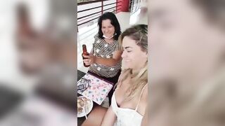 She wears no panties in front of her mother