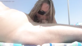 French Belle Partner Giving Mind-Blowing Oral Pleasure At The Shore