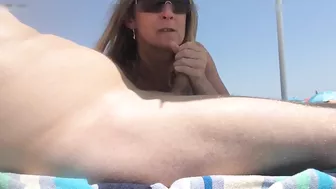 French Belle Partner Giving Mind-Blowing Oral Pleasure At The Shore