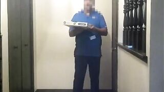 Fat pizza man gets a blowjob from a young girl for free pizza