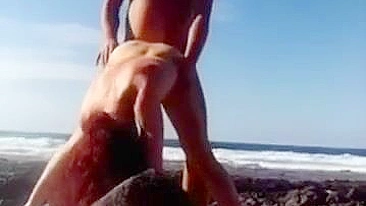 Passionate And Forbidden Sex At The Secluded Beach!