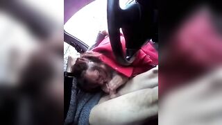 Sleazy Guy Enjoys Oral Sex From Female Stranger In Dirty Car Rendezvous