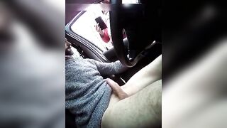 Sleazy Guy Enjoys Oral Sex From Female Stranger In Dirty Car Rendezvous