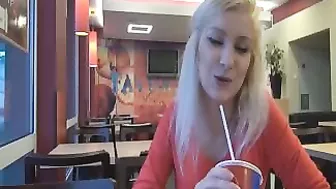 Guy Picks Up Hot Blonde Chick and Fucks Her in Public Bathroom