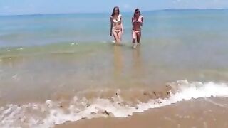 Super-Horny, Naughty Beach Babes Masturbating And Teasing, Oh My!