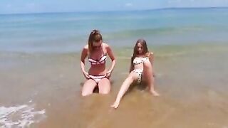 Super-Horny, Naughty Beach Babes Masturbating And Teasing, Oh My!