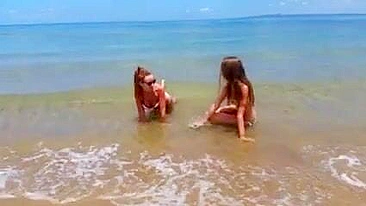 Super-Horny, Naughty Beach Babes Masturbating And Teasing, Oh My!