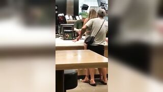 Man Slips Massive Dick Into Girlfriend's Tight Ass In Fast Food Joint