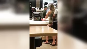 Man Slips Massive Dick Into Girlfriend's Tight Ass In Fast Food Joint Man Slips Massive Dick Into Girlfriend's Tight Ass In Fast Food Joint