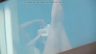 Hidden camera spying on two naked girls in hotel room