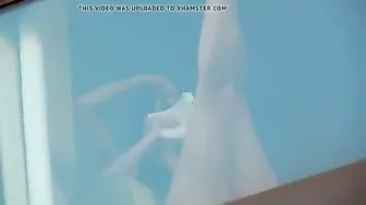 Hidden camera spying on two naked girls in hotel room