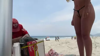 Seductive Brazilian Bikini-Clad Wife At The Beach Seductive Brazilian Bikini-Clad Wife At The Beach