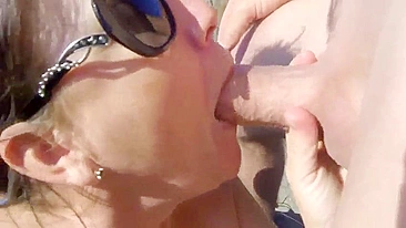 Wife's Hidden Beach Blowjob Unleashed