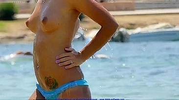Scandalous! Sexy Beach Babes Secretly Shot By A Pervy Voyeur