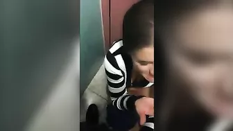 Savage Sex In The Public Toilet With My Girlfriend, Unexpected And Kinky