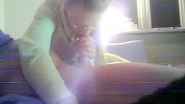 Sleazy Spycam Captures Horny Mom Blowing Humungous Cock And Swallowing Loads