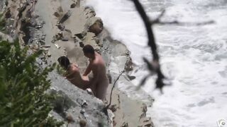 Fast And Reckless Sex On The Beach, Caught By A Peeping Tom