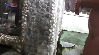 Sneaky Cameraman Captures Exposed Nude Women In Beach Shower Stalls