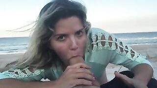 Perfect Beach Blowjob With Facial Cumshot – Immoral, Obscene, Expressive