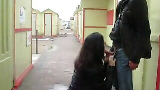Raunchy Couple Engage In Hasty, Graphic Outdoor Blowjob