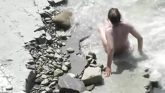Sex On The Beach, Filmed By A Perv With A Hidden Camera