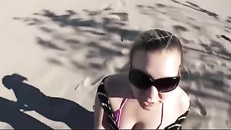 Hot And Steamy Oral Sex With Cumshot On The Beach With My Woman