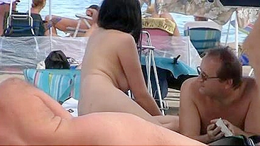 Sexy, Sun-Kissed, Nude Wife With Gorgeous Pair Of Tits