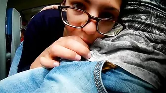 Intensely Horny Girl Performs Public Oral Sex On Train With Wild Abandon