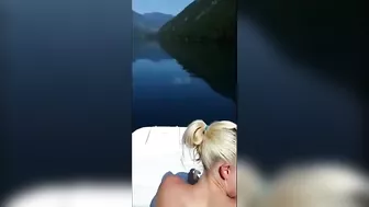 Voyeuristic Pleasure Boat Sex With A Busty Blonde Offering Seductive Blowjob