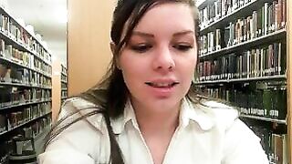 Nerdy Girl Jerking Off Her Squirting Cunt in the Library! Masturbation's Ultimate Ecstasy!